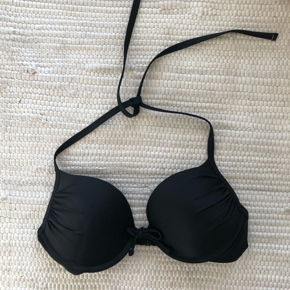 3/$25 Aerie Black Triangle Push-Up Bikini Top
